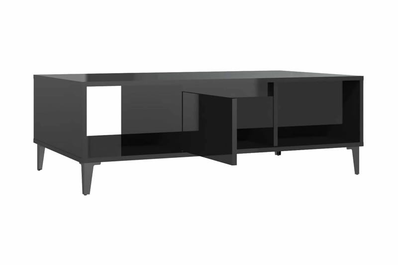 Soffbord svart högglans 103,5x60x35 cm spånskiva - Svart - Möbler - Bord & matgrupper - Soffbord