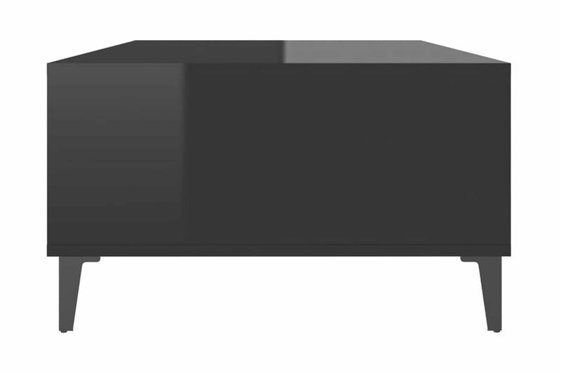 Soffbord svart högglans 103,5x60x35 cm spånskiva - Svart - Soffbord