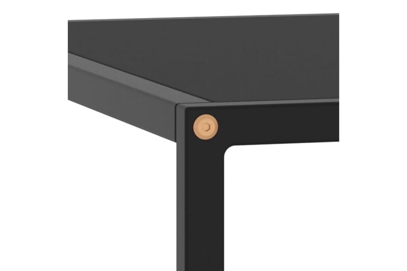 Soffbord svart med svart glas 60x60x35 cm - Svart - Möbler - Bord & matgrupper - Soffbord