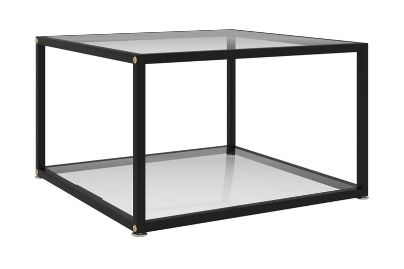 Soffbord transparent 60x60x35 cm härdat glas - Transparent - Möbler - Bord & matgrupper - Soffbord