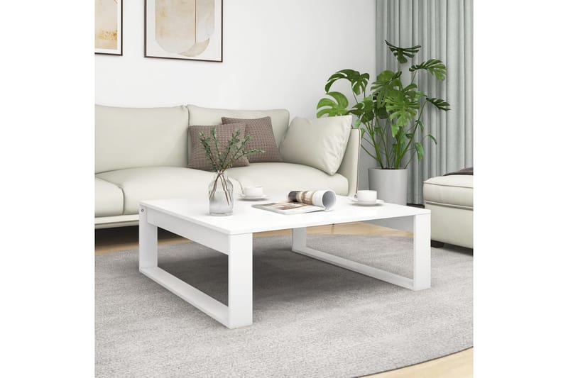 Soffbord vit 100x100x35 cm spånskiva - Vit - Möbler - Bord & matgrupper - Soffbord