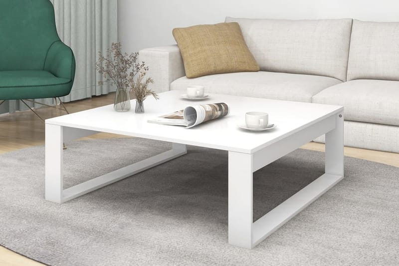Soffbord vit 100x100x35 cm spånskiva - Vit - Möbler - Bord & matgrupper - Soffbord