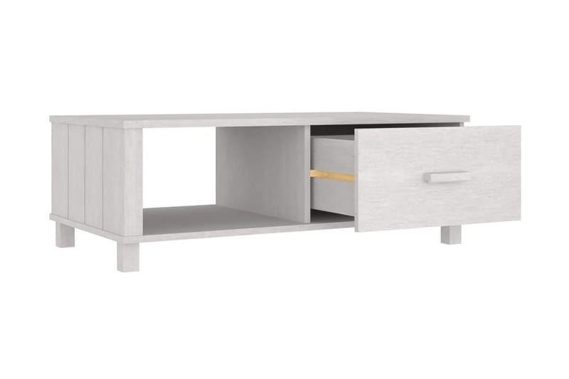 Soffbord vit 100x55x35 cm massiv furu - Vit - Möbler - Bord & matgrupper - Soffbord