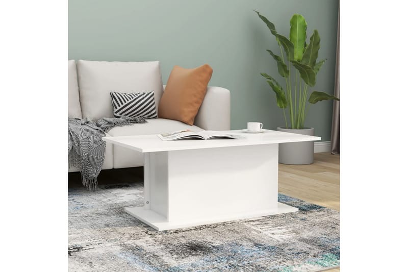 Soffbord vit 102x55,5x40 cm spånskiva - Vit - Möbler - Bord & matgrupper - Soffbord