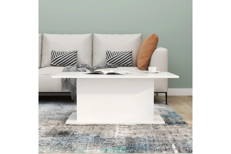 Soffbord vit 102x55,5x40 cm spånskiva - Vit - Möbler - Bord & matgrupper - Soffbord
