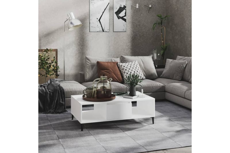 Soffbord vit 103,5x60x35 cm spånskiva - Vit - Möbler - Bord & matgrupper - Soffbord