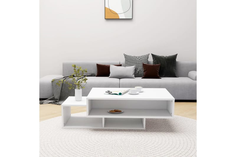 Soffbord vit 105x55x32 cm spånskiva - Vit - Möbler - Bord & matgrupper - Soffbord