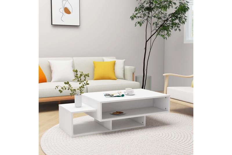 Soffbord vit 105x55x32 cm spånskiva - Vit - Möbler - Bord & matgrupper - Soffbord