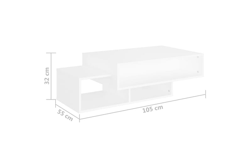 Soffbord vit 105x55x32 cm spånskiva - Vit - Möbler - Bord & matgrupper - Soffbord