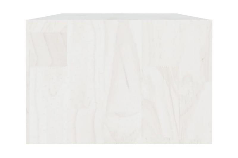 Soffbord vit 110x50x34 cm massiv furu - Vit - Möbler - Bord & matgrupper - Soffbord