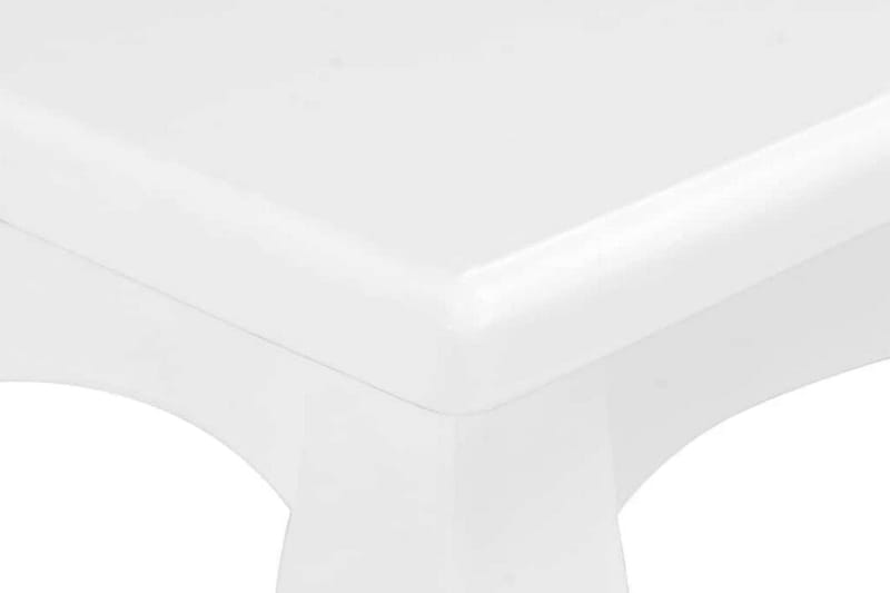Soffbord vit 110x60x40 cm massiv furu - Vit - Soffbord