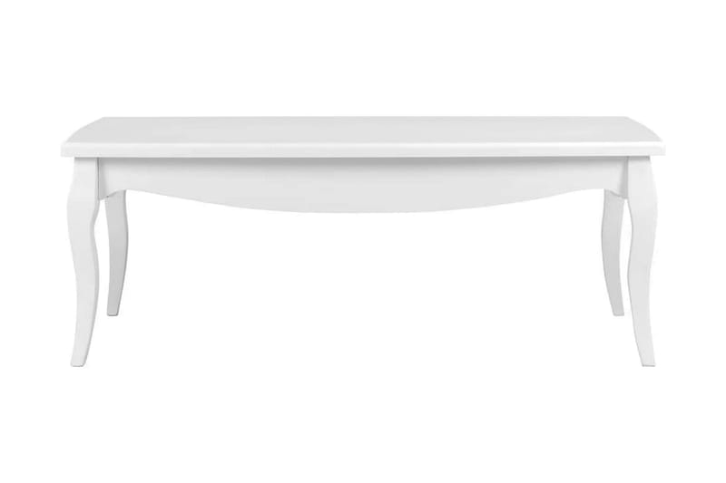 Soffbord vit 110x60x40 cm massiv furu - Vit - Möbler - Bord & matgrupper - Soffbord
