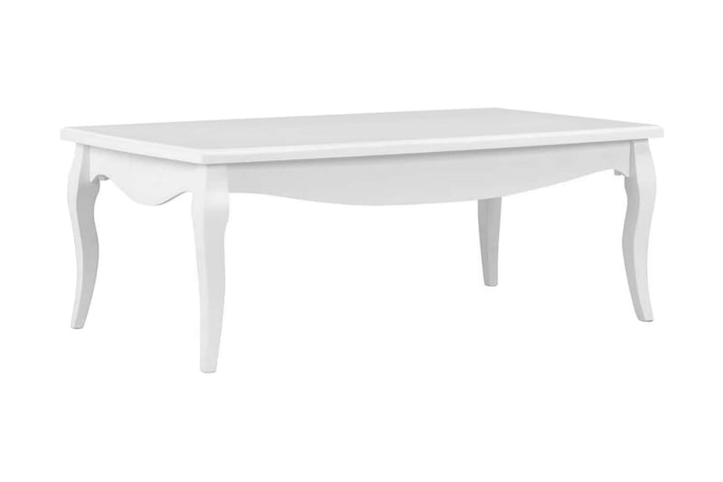 Soffbord vit 110x60x40 cm massiv furu - Vit - Möbler - Bord & matgrupper - Soffbord
