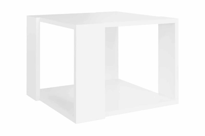 Soffbord vit 40x40x30 cm spånskiva - Vit - Soffbord