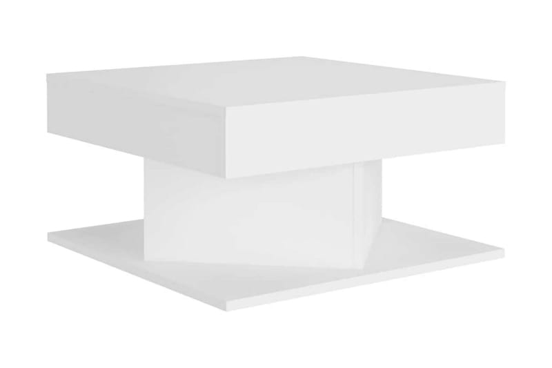 Soffbord vit 57x57x30 cm spånskiva - Vit - Soffbord