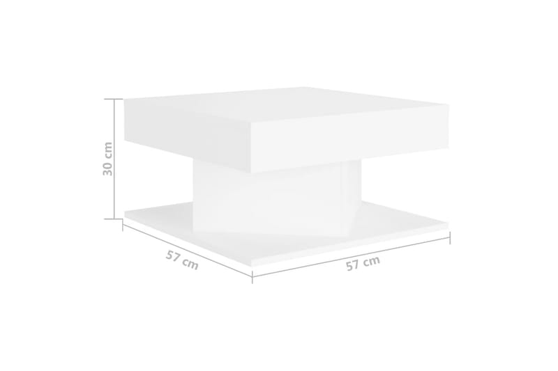 Soffbord vit 57x57x30 cm spånskiva - Vit - Möbler - Bord & matgrupper - Soffbord