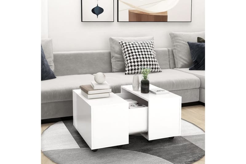 Soffbord vit 60x60x38 cm spånskiva - Vit - Möbler - Bord & matgrupper - Soffbord
