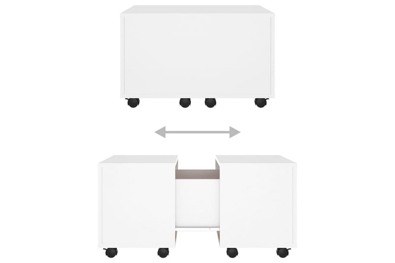 Soffbord vit 60x60x38 cm spånskiva - Vit - Möbler - Bord & matgrupper - Soffbord
