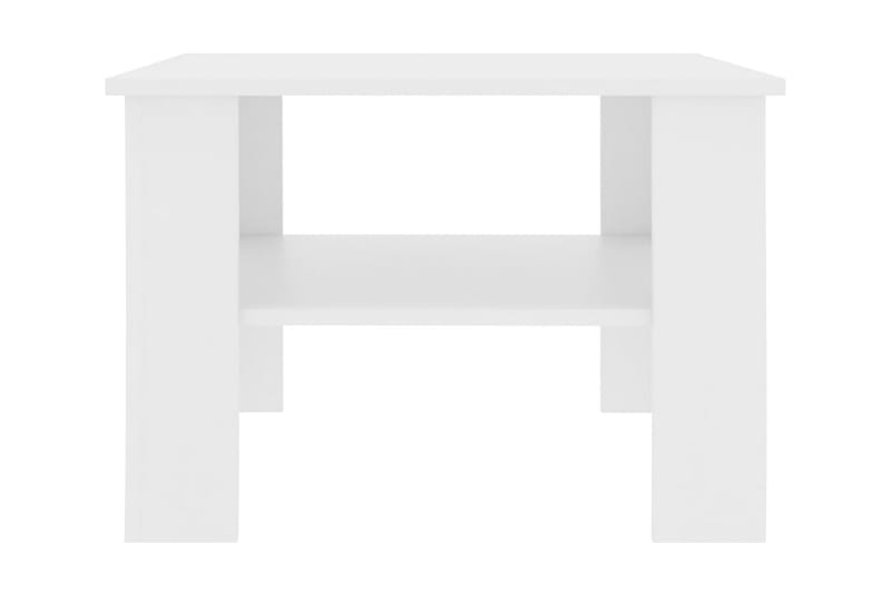 Soffbord vit 60x60x42 cm spånskiva - Vit - Soffbord