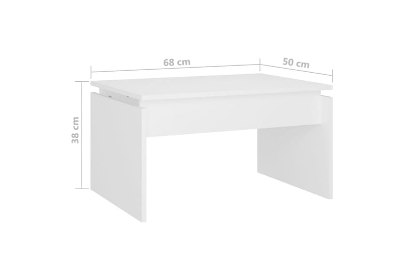 Soffbord vit 68x50x38 cm spånskiva - Vit - Möbler - Bord & matgrupper - Soffbord