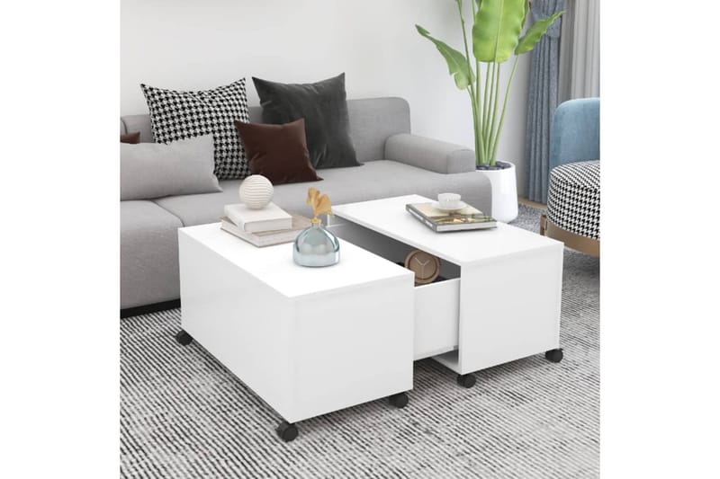 Soffbord vit 75x75x38 cm spånskiva - Vit - Möbler - Bord & matgrupper - Soffbord