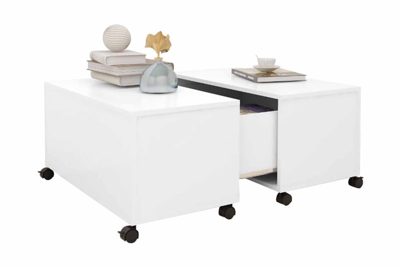Soffbord vit 75x75x38 cm spånskiva - Vit - Möbler - Bord & matgrupper - Soffbord