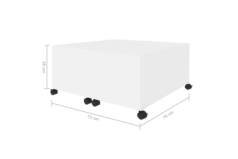 Soffbord vit 75x75x38 cm spånskiva - Vit - Möbler - Bord & matgrupper - Soffbord