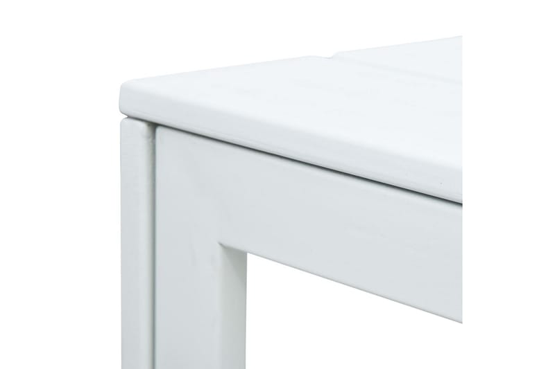 Soffbord vit 78x78x74 cm HDPE träutseende - Vit - Möbler - Bord & matgrupper - Soffbord