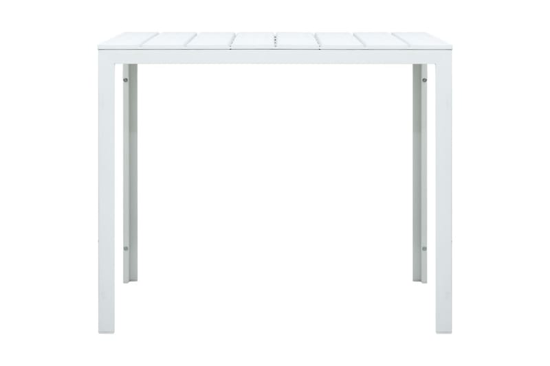 Soffbord vit 78x78x74 cm HDPE träutseende - Vit - Möbler - Bord & matgrupper - Soffbord
