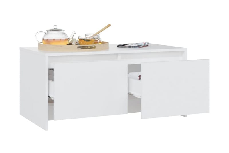 Soffbord vit 90x50x41,5 cm spånskiva - Vit - Möbler - Bord & matgrupper - Soffbord