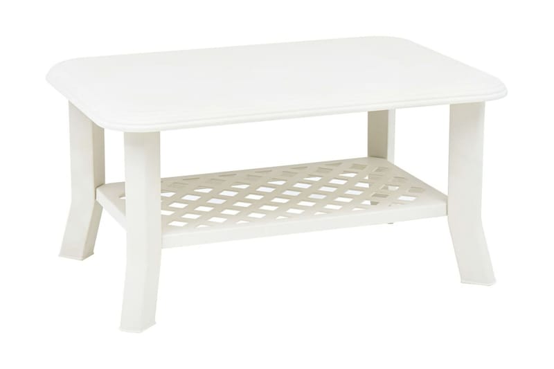Soffbord vit 90x60x46 cm plast - Vit - Möbler - Bord & matgrupper - Soffbord