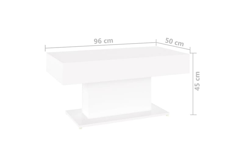 Soffbord vit 96x50x45 cm spånskiva - Vit - Möbler - Bord & matgrupper - Soffbord