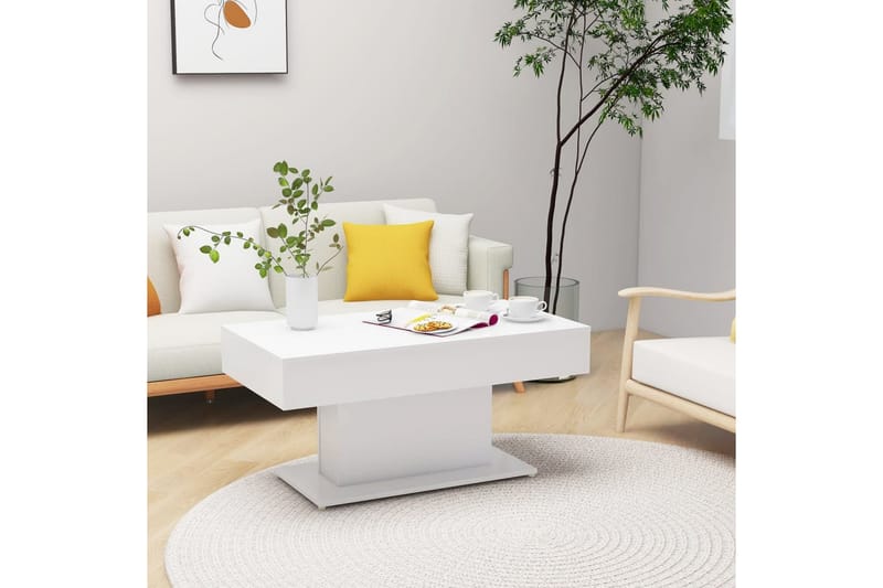 Soffbord vit 96x50x45 cm spånskiva - Vit - Möbler - Bord & matgrupper - Soffbord