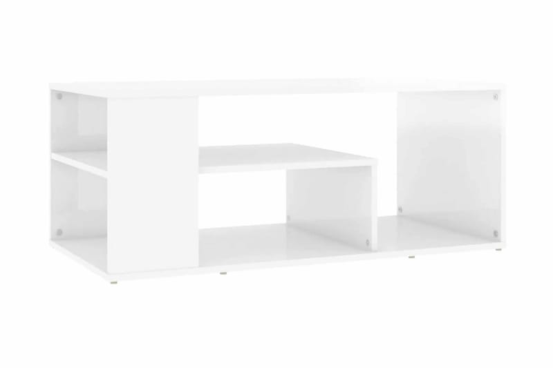 Soffbord vit högglans 100x50x40 cm spånskiva - Vit - Möbler - Bord & matgrupper - Soffbord
