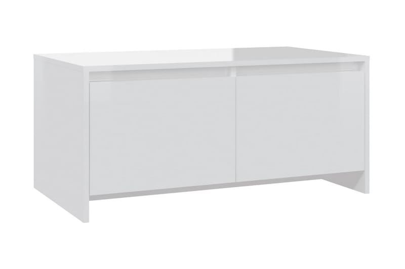 Soffbord vit högglans 90x50x41,5 cm spånskiva - Vit - Möbler - Bord & matgrupper - Soffbord
