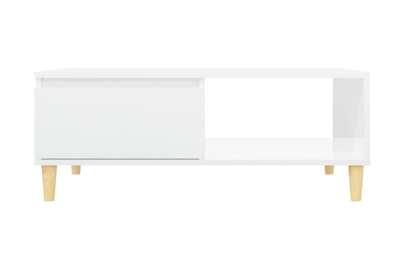 Soffbord vit högglans 90x60x35 cm spånskiva - Vit - Möbler - Bord & matgrupper - Soffbord