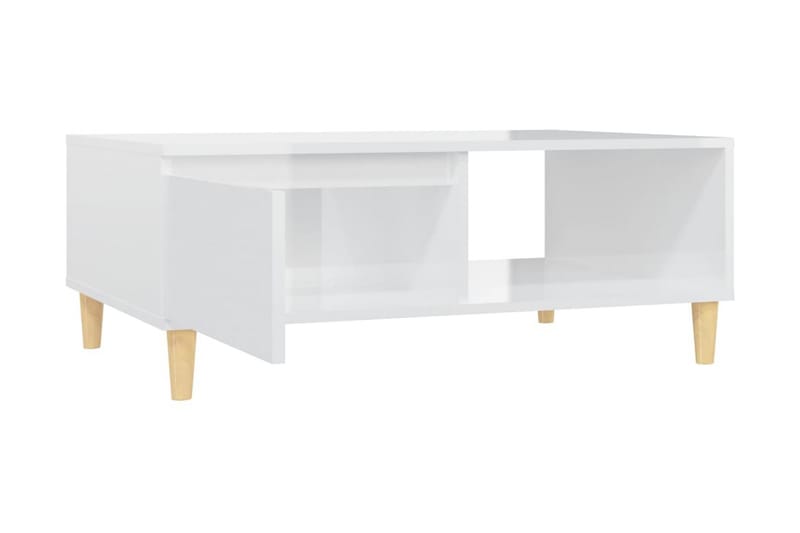 Soffbord vit högglans 90x60x35 cm spånskiva - Vit - Möbler - Bord & matgrupper - Soffbord