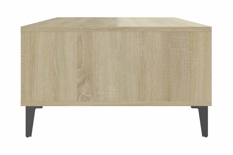 Soffbord vit och sonoma-ek 103,5x60x35 cm spånskiva - Vit - Möbler - Bord & matgrupper - Soffbord