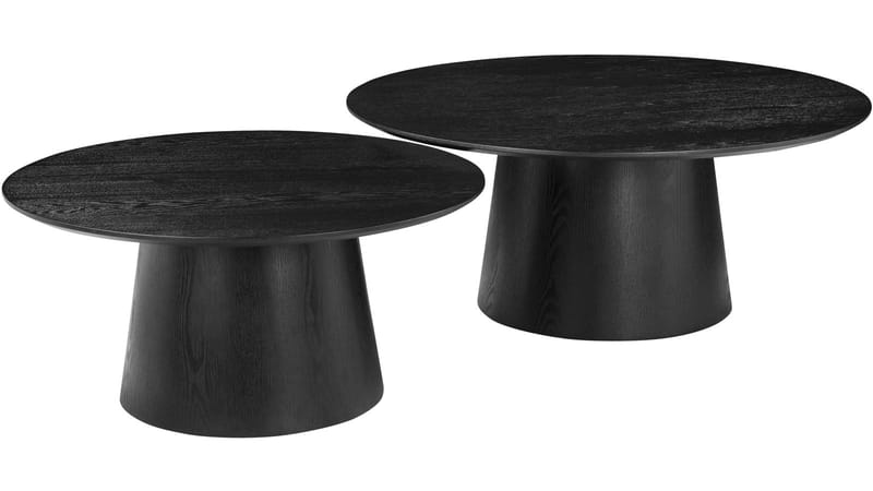 Soffbord Solhem 80 cm - Svartlackad askfaner - Möbler - Bord & matgrupper - Soffbord