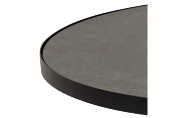 Soli Förlängingsbart Soffbord 66 cm Runt - Glas/Svart/Matt Svart - Möbler - Bord & matgrupper - Soffbord