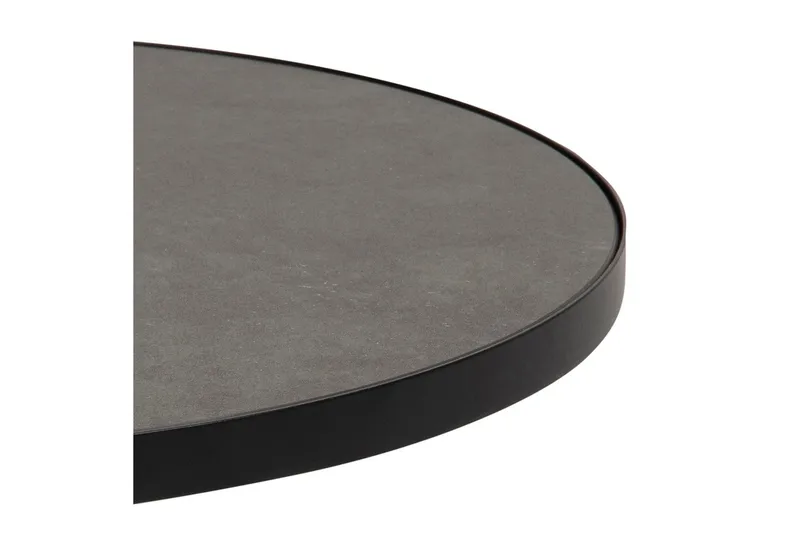 Soli Förlängingsbart Soffbord 66 cm Runt - Glas/Svart/Matt Svart - Möbler - Bord & matgrupper - Soffbord