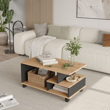 Solven Soffbord 90x42,5x51 cm - Ek/Antracit - Möbler - Bord & matgrupper - Soffbord
