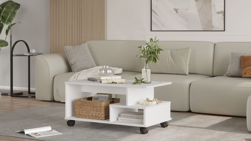 Solven Soffbord 90x42,5x51 cm - Vit - Möbler - Bord & matgrupper - Soffbord