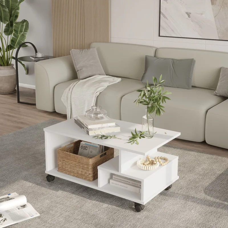 Solven Soffbord 90x42,5x51 cm - Vit - Möbler - Bord & matgrupper - Soffbord