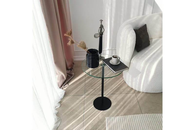 Sotinge Soffbord 40x50x40 cm Runt - Svart - Möbler - Bord & matgrupper - Soffbord