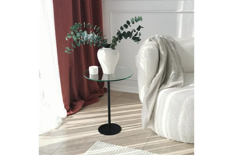 Sotinge Soffbord 40x50x40 cm Runt - Svart - Möbler - Bord & matgrupper - Soffbord