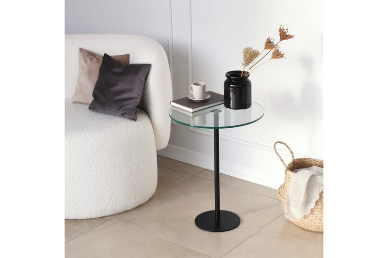 Sotinge Soffbord 40x50x40 cm Runt - Svart - Möbler - Bord & matgrupper - Soffbord