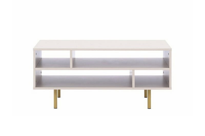 Staffin Rektangulärt Soffbord med Öppna Hyllfack i Trä - Beige - Möbler - Bord & matgrupper - Soffbord