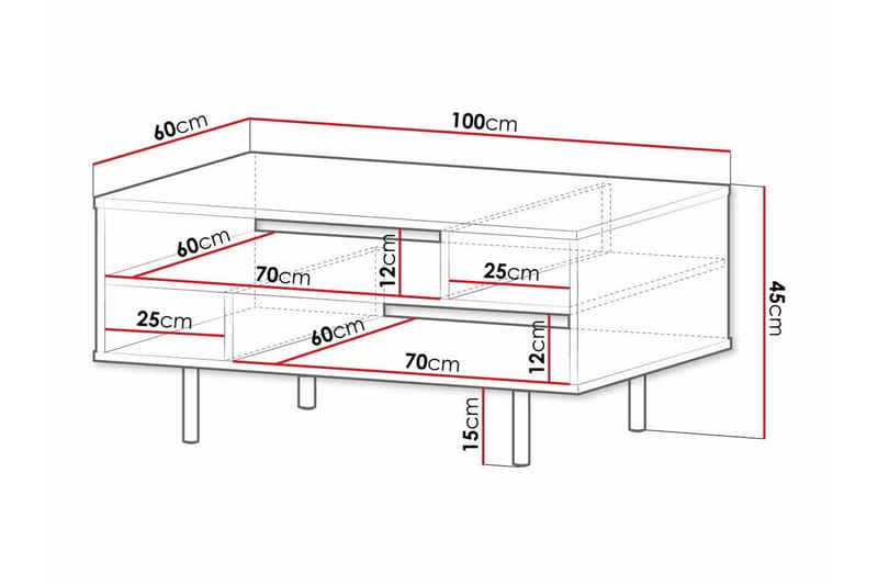 Staffin Soffbord 60 cm - Cashmere - Möbler - Bord & matgrupper - Soffbord