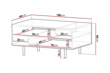 Staffin Soffbord 60 cm - Svart - Möbler - Bord & matgrupper - Soffbord
